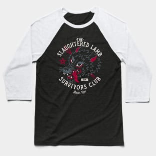 The Slaughtered Lamb Survivors Club - Vintage Horror Baseball T-Shirt